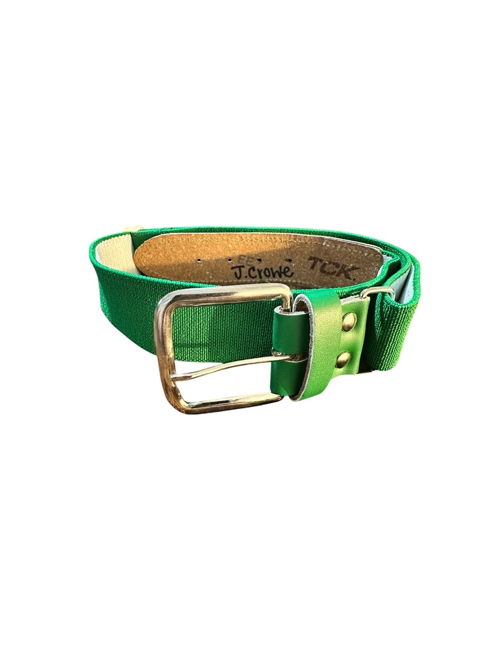 Adjustable Baseball & Softball Belt- Kelly Green 1.5" wide 30/46 inches length